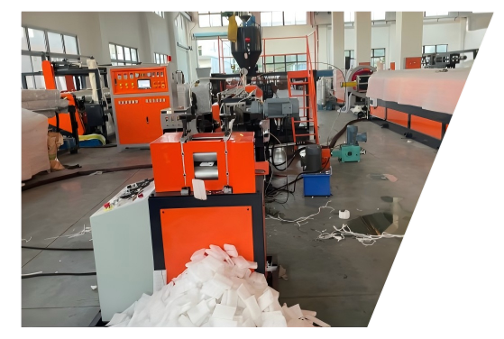 Экструзионная линия для упаковочной сетки из EPE